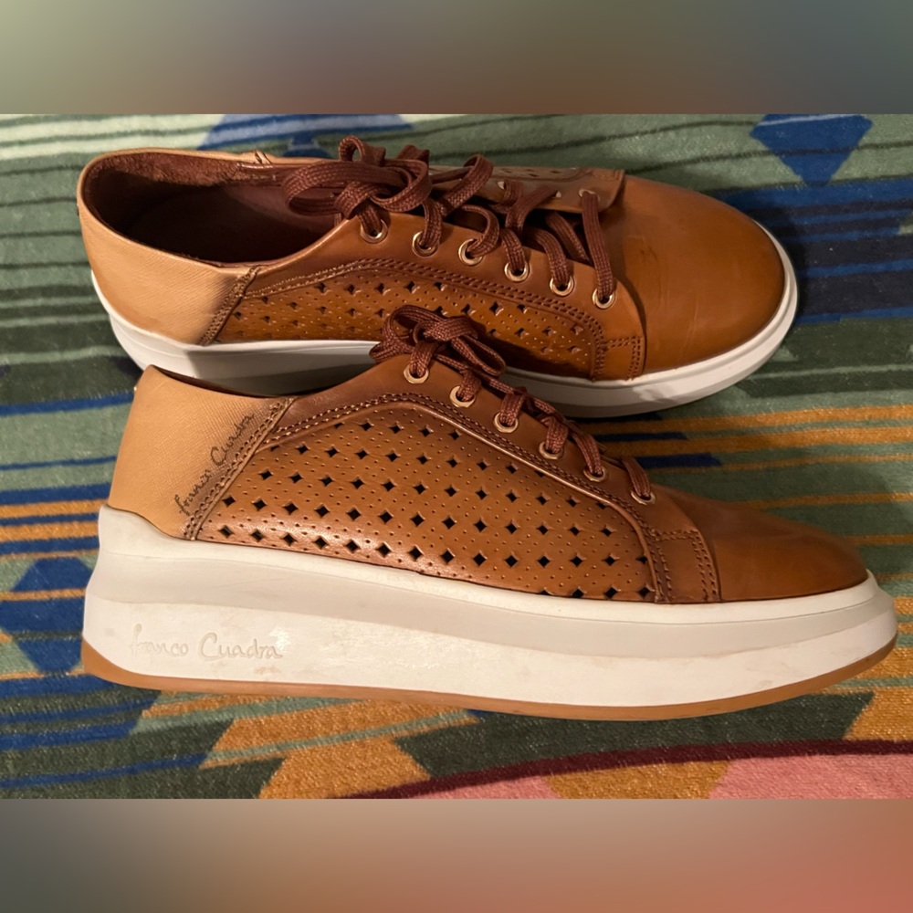 Franco Cuadra Brown Leather Women's Sneakers